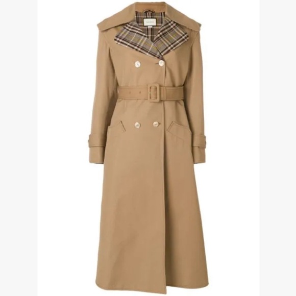 NWT Authentic Gucci butterfly gabardin trench coat - Picture 3 of 13